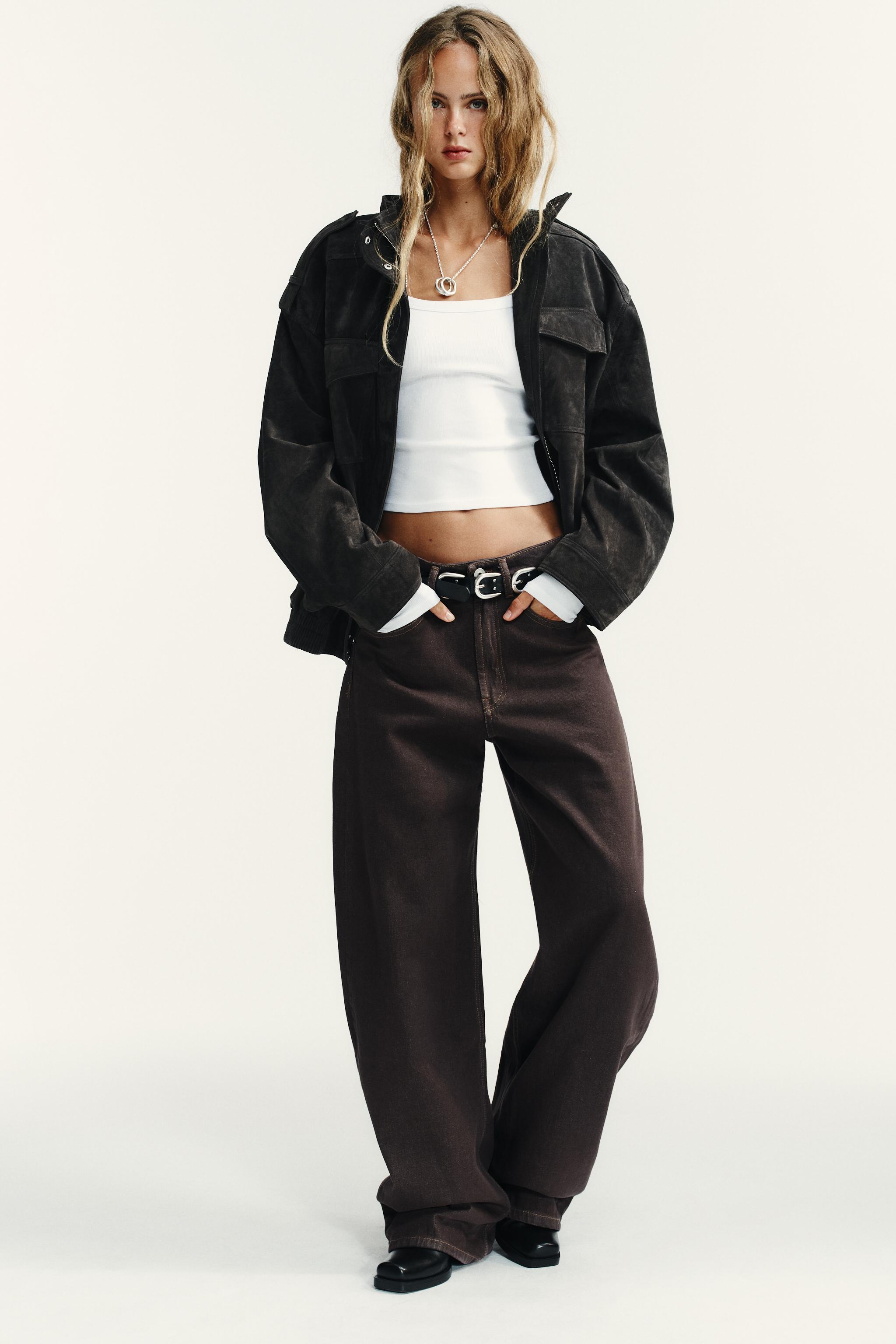 BLOUSON EN CUIR DAIM